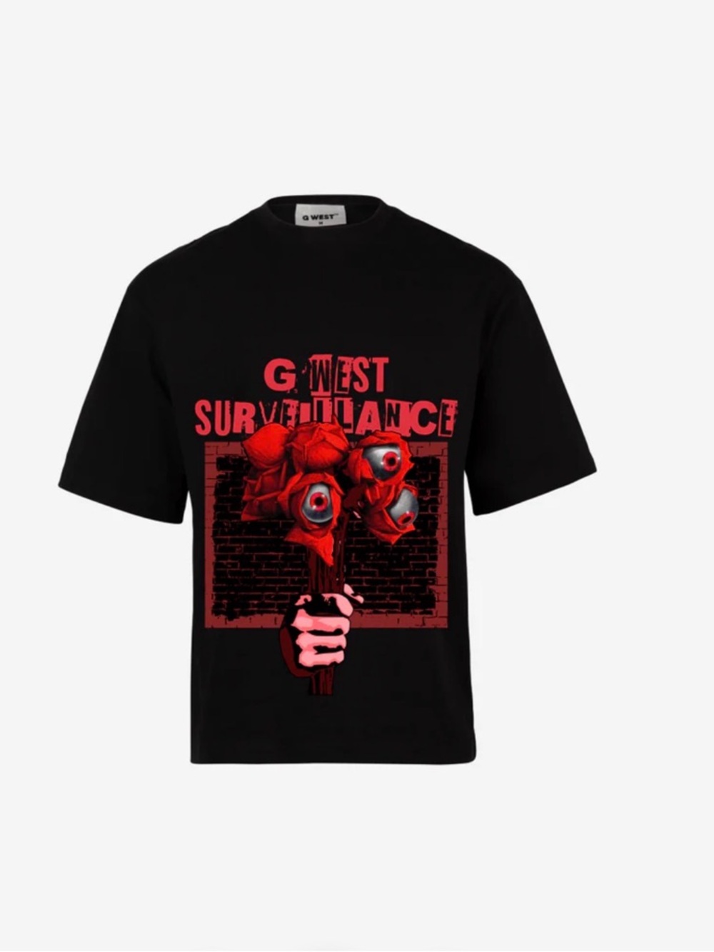 G West "Surveillance" Oversized Graphic Tee - NWT - 2XL